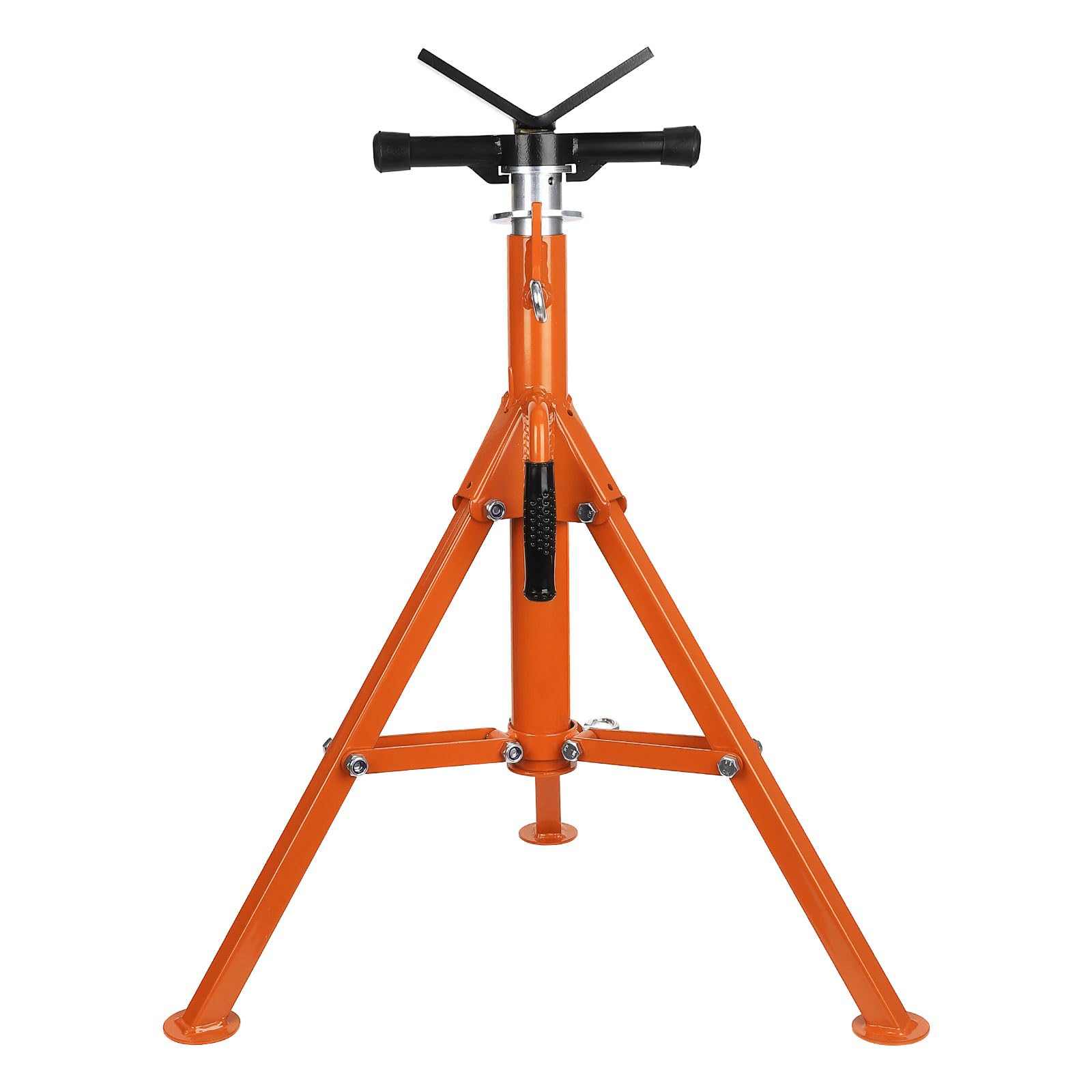 Supporto per tubi Garvee con testa a V regolabile in altezza 71-132 cm, capacità di carico 1200 kg, presa multiuso pieghevole in acciaio per progetti di saldatura, ingegneria automobilistica