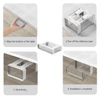 Organizzatore per cassetti estensibile Garvee per mobili da cucina, cassetti, bianco, piccolo, versatile