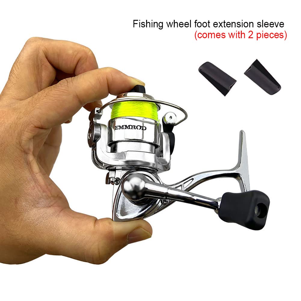 Garvee Carrete Giratorio Compacto De Pesca MN100 Metal 4.3:1 Relación De Engranajes Mango Reversible Antideslizante Para Carpa Lubina Trucha Agua Dulce Y Salada