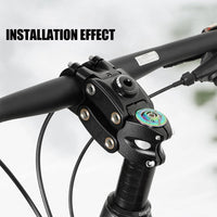 Garvee 7° 45mm Regolabile Ammortizzato Attacco Manubrio MTB BMX, Struttura 4-Link, Molla Variabile, Assorbimento Urti, Comfort Spalla, Nero