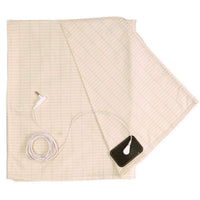 Garvee Set Biancheria da Letto Antistatico con Cavo di Messa a Terra - 95% Cotone, 5% Filo d'Argento - 153x203 cm, Spina EU - Per Camera da Letto Moderna