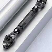 Garvee Motorrad Balance Bar 22mm Universale, Verstellbar, Aluminium & Carbonio, Rot, Für Sportliche Motorräder