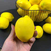 Garvee Limoni Artificiali Gialli Decorativi - Schiuma Densa, Resistenti al Sole - 12 Pezzi - Per Tavola e Feste - 5,6x8,4 cm - Giallo