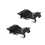 Garvee Car Dolly Set 2 Pezzi Capacità 5000 LBS, Ruote Nylon 6,4 cm, Design Curvo, Acciaio Rinforzato, Ruote Girevoli 7,6 cm, Garage e Officina
