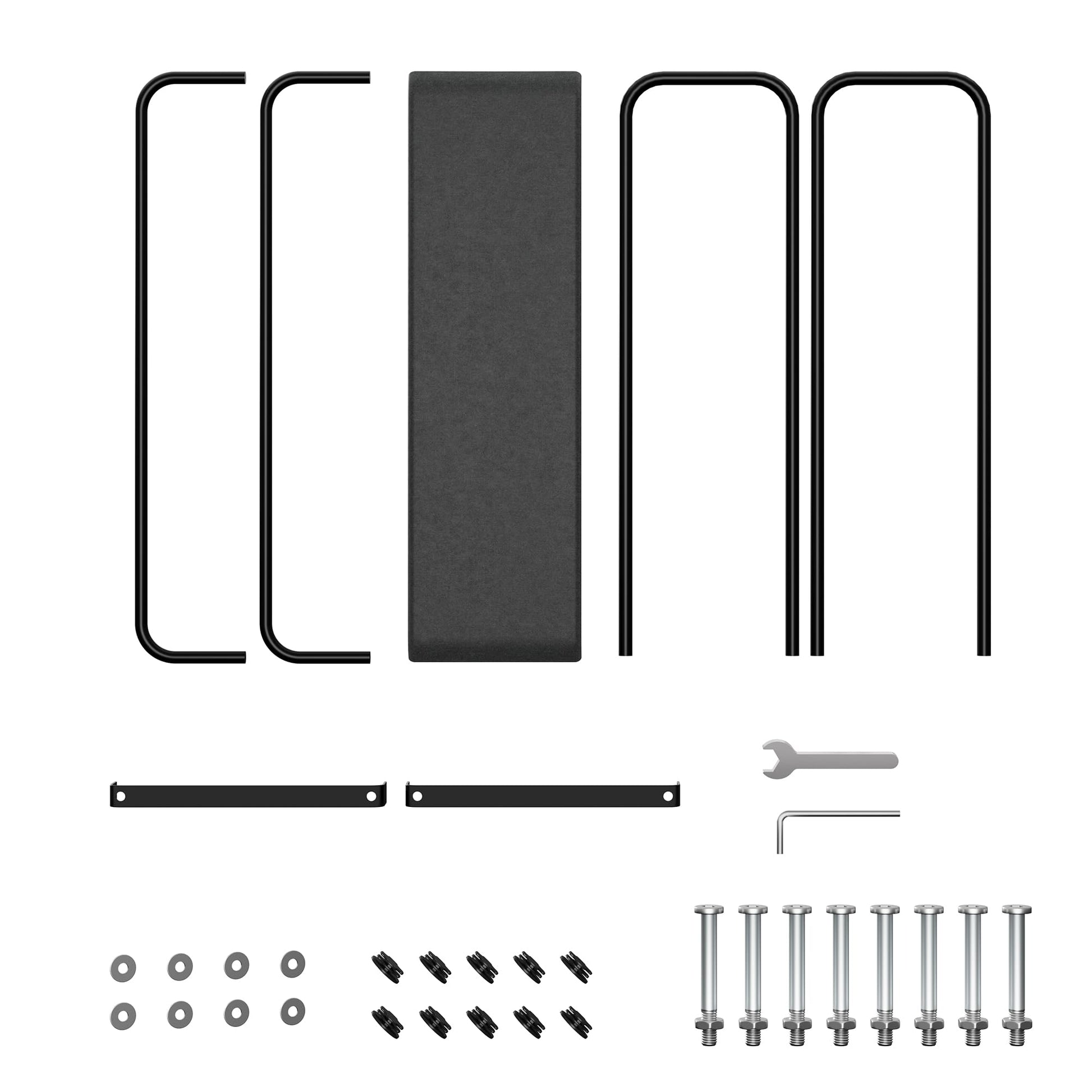 Garvee 4 piedi supporto per legna da ardere supporto per legna per impieghi gravosi per giardino e patio capacità di carico 2000 libbre acciaio inossidabile nero
