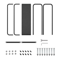 Garvee 4 piedi supporto per legna da ardere supporto per legna per impieghi gravosi per giardino e patio capacità di carico 2000 libbre acciaio inossidabile nero