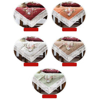 Garvee Kit Ricamo Fai-da-Te Per Tovaglia 90x90cm In Lino Selezionato, Alta Resistenza, Traspirante, Cotone Fine Intrecciato, Senza Telaio, Decorazioni Casa