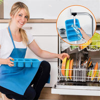 Contenitore per alimenti per bambini in silicone Garvee con coperchio, 4 scomparti, senza BPA, flessibile, lavabile in lavastoviglie, per alimenti per bambini, cubetti di ghiaccio, 250 ml, trasparente