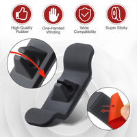 Garvee Set da 6 pezzi Avvolgicavi per elettrodomestici da cucina, Silicone, Autoadesivo, Universale, Salvaspazio, Organizzatore di cavi, Cucina