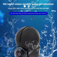 Garvee Fish Finder Telecamera subacquea Display da 4,3" Angolo di visione 220° Batteria da 10000 mAh Accessorio per la pesca Portata 30 m