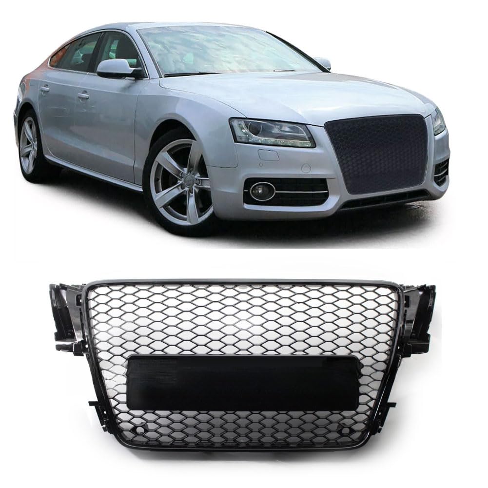 Griglia paraurti anteriore Garvee con design a nido d'ape per A5 B8 8P0 2008-2012, plastica resistente, protezione anteriore per auto, pezzo di ricambio