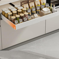 Organizzatore per mobili da cucina Garvee, cassetti estensibili e regolabili, struttura in metallo antiscivolo per cucina e bagno, salvaspazio, versatile