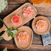 Stampo in silicone Garvee 3D Lotus per cupcake, cioccolato, flessibile, sicuro per alimenti, per candele, sapone, resina, cottura al forno, artigianato ZW-319