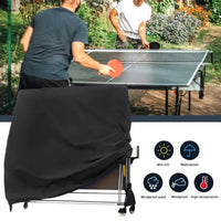 Garvee Copertura per Tavolo da Ping Pong 155x75x144 cm Impermeabile Protezione UV Argento Per Tavolo da Ping Pong da Interno ed Esterno