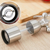 Set macina sale e macina pepe Garvee, acciaio inossidabile, ricaricabile, regolabile, per casa e cucina, macina spezie compatto