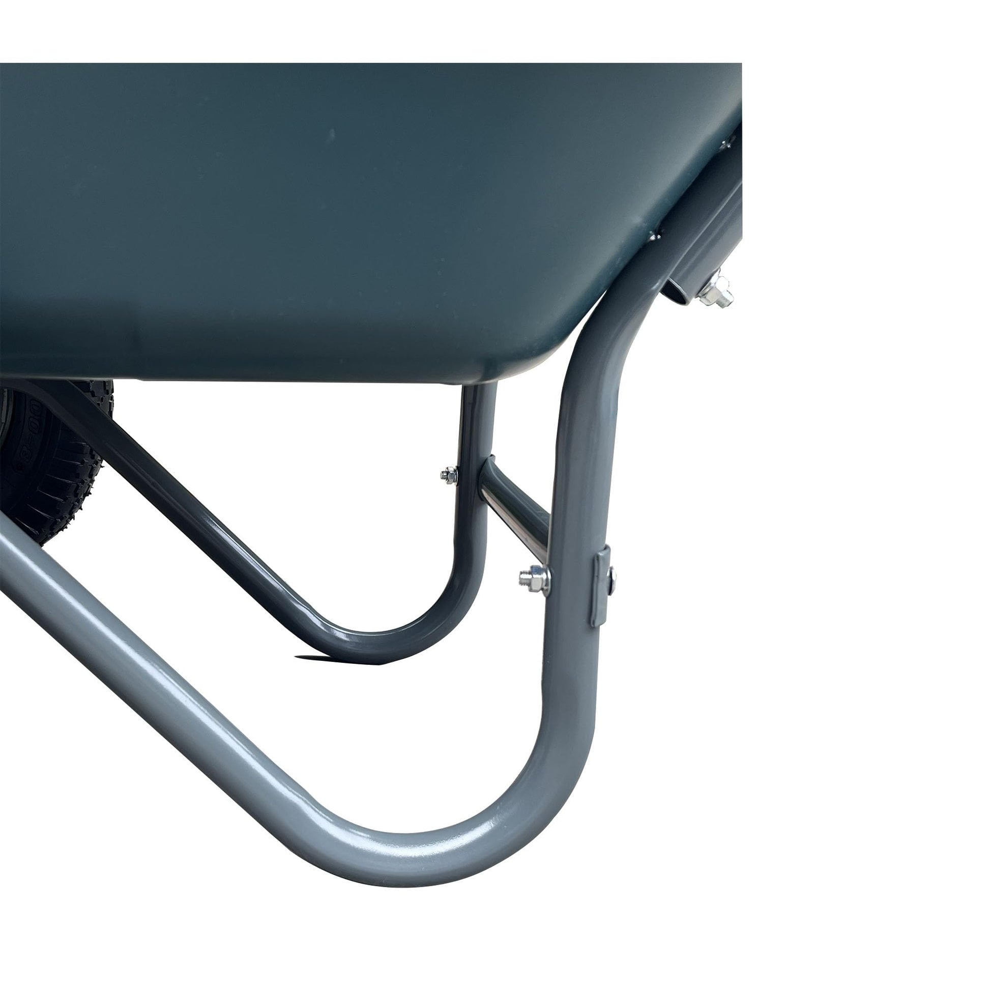 Carriola da Giardino Garvee per Festa del Papà | Ruote Doppie, 600 libbre Carico, Polietilene Antiruggine, Telaio Acciaio, Verde