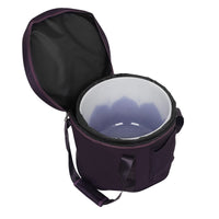 Borsa portaoggetti Garvee per campane tibetane di cristallo da 10 pollici, custodia per il trasporto spessa con fodera, nera, portatile e sicura