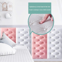 Pannelli murali anticollisione Garvee 3D, autoadesivi, spessi 1,3 cm, in schiuma resistente agli urti, per camerette e soggiorni, vari colori, personalizzabili