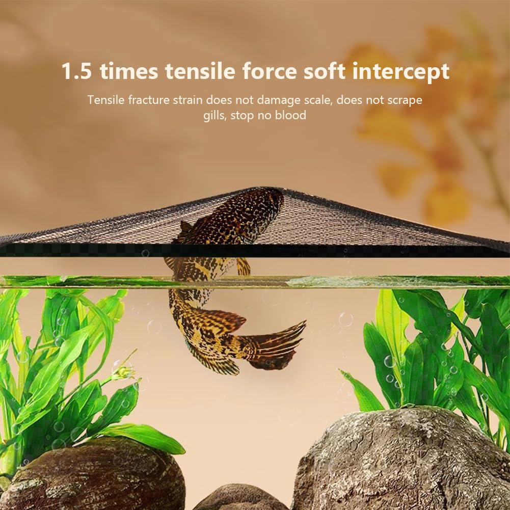 Rete di copertura magnetica per acquario GARVEE 80x40cm, nylon resistente, sicura per acquari d'acqua dolce e salata