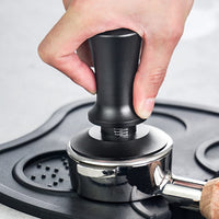 Garvee Coffee Tamper 58mm Stainless Steel Pressa Caffè with Aluminum Alloy Handle for Home and Bar, Ergonomic Design, Durable Silver