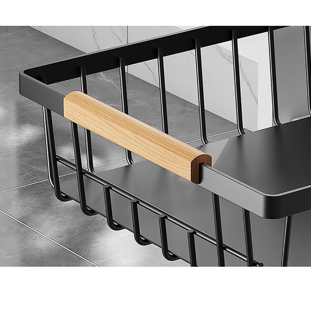 Garvee Organizer per armadio estensibile, cesto multifunzionale per armadio, per cucina, bagno, camera da letto, 39,5x28x9,8 cm, tessuto a rete standard