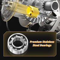 Mulinello da Pesca Spinning Garvee Serie 8000-14000 4.8:1 Cuscinetti Acciaio Inox Resistente Acqua Salata - Regalo Perfetto Festa del Papà