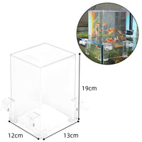 Torre di evamento per pesci in acrilico Garvee per acquario trasparente da 18 mm, parete per acquario 12x13x19 cm