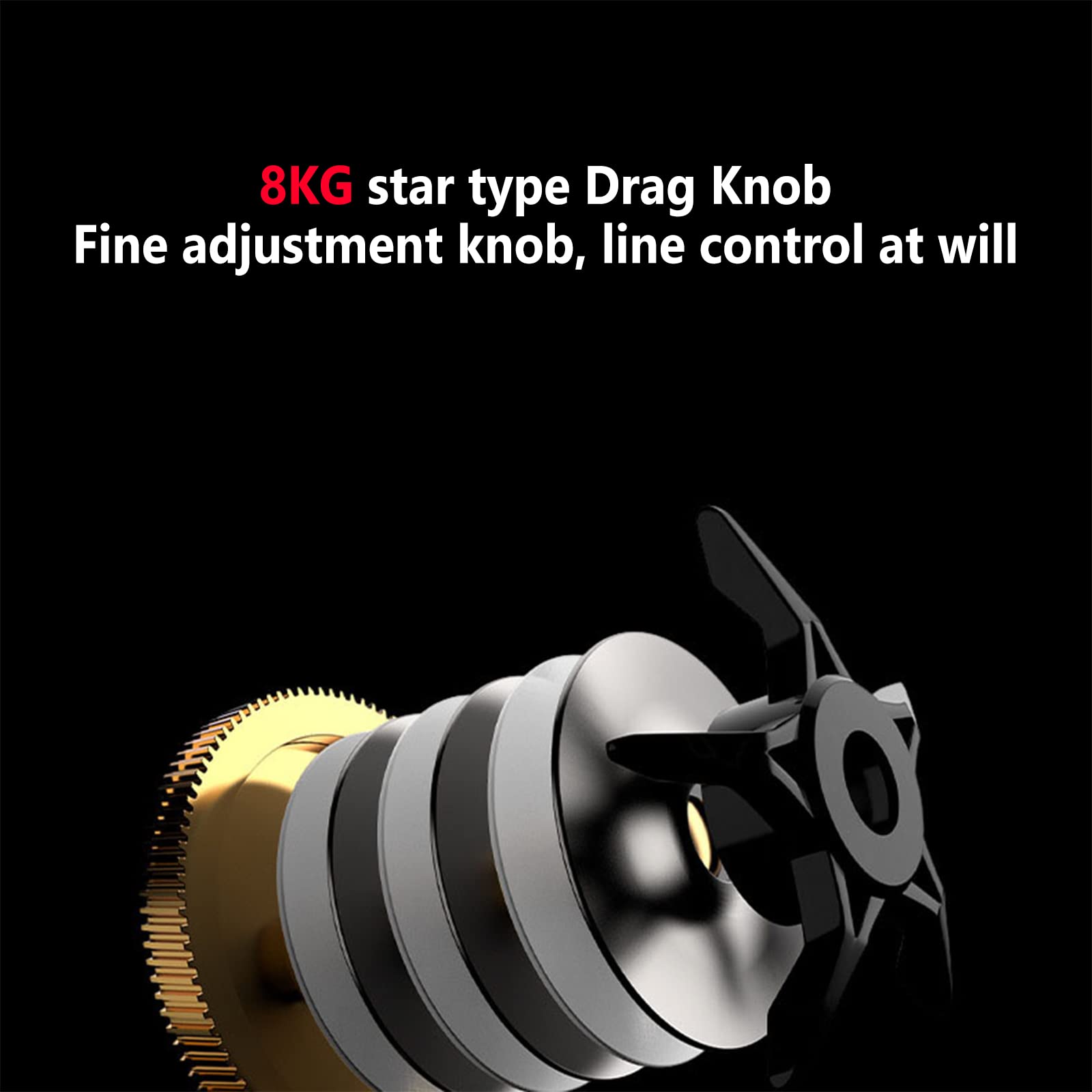 Mulinello da pesca Garvee Lure a basso profilo con rapporto di trasmissione 6.3:1, lancio lungo in metallo AC2000, viola, divertimento per pescatori dritti