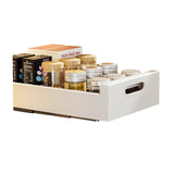 Garvee Organizer per mobili da cucina in acciaio al carbonio, inserto per cassetto estensibile per cucina e bagno, salvaspazio, robusto cestino estraibile - Come mostrato