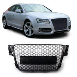 Griglia Paraurti a Nido d'Ape Garvee Nero Lucido per A5 S5 Coupé S-Line 2009-2012, ABS, Design Aggressivo, Sostituzione Diretta, Installazione Professionale