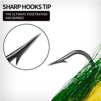 Set di 5 esche Garvee con coda a gobba per la pesca in acqua salata, 15 g, surf e pesca in acqua salata, uso versatile