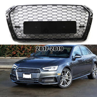 Garvee Griglia Anteriore a Nido d'Ape per A4L RS4 2017-2019, Telaio Resistente, Design Sportivo, ABS, Versione Europea, Nero