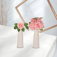 Rose artificiali Garvee, set da 25 pezzi, fiori di schiuma, rosa, per decorazioni fai da te, colori vivaci, resistenti, versatili