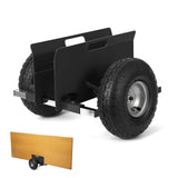 Garvee Carrello per Pannelli Regolabile con Ruote Gonfiabili 25,4 cm - 272 kg, Acciaio, Antigraffio - Ideale per Festa del Papà, Trasporto Pannelli e Porte - Nero