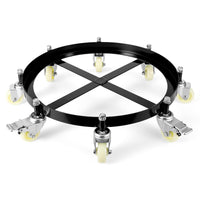 Carrello per Fusti Acciaio Garvee 55 Galloni 2000 lb - Ideale per Festa del Papà, Uso Industriale con Ruote Girevoli e Rinforzi Zincati