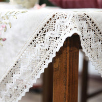 Garvee Kit fai da te per ricamo Tovaglia 90x90 cm in cotone quadrato senza telaio da ricamo per la decorazione della casa