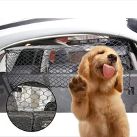 GARVEE Pratica barriera divisoria per bagagliaio, barriera di sicurezza per animali domestici, auto per cani, 120x70 cm, nera