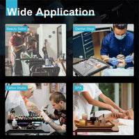 Tavolo da letto mobile Garvee con ruote, altezza regolabile, tavolo per laptop inclinabile per letto d'ospedale, letto per allattamento, 60×40x65-95 cm, nero