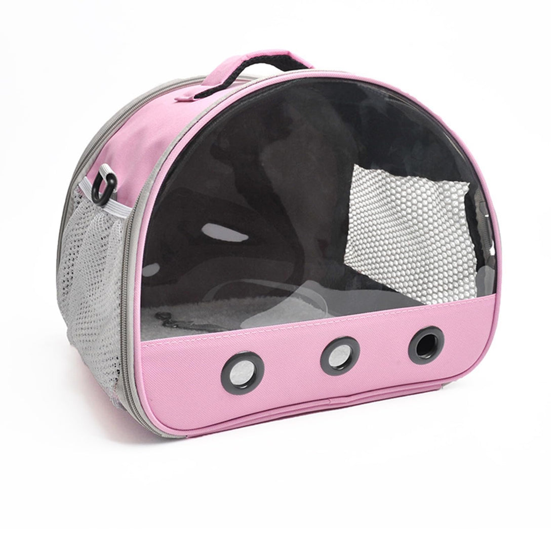 Garvee Borsa da trasporto piccola per porcellini d'India, borsa da viaggio portatile per criceti, conigli, ricci, petauri dello zucchero, adatta a più animali domestici, dimensioni compatte, rosa