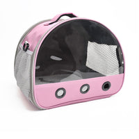 Garvee Borsa da trasporto piccola per porcellini d'India, borsa da viaggio portatile per criceti, conigli, ricci, petauri dello zucchero, adatta a più animali domestici, dimensioni compatte, rosa