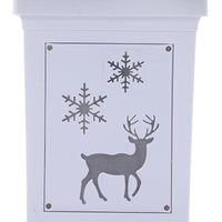 Albero di Natale artificiale Garvee, 1 pezzo – 3 piedi, 78 LED in fibra ottica, 8 modalità di luce, base a fiocco di neve