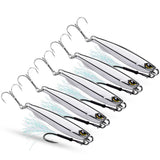 Garvee Esche Metalliche Da Pesca Jigging Spoon Con Design Riflettente 360° Metallo Resistente Per Acqua Dolce E Salata