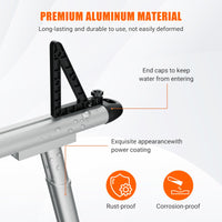 Portapacchi in alluminio per camion con scala Garvee, capacità 800 libbre, regolabile da 17 a 29 pollici, verniciato a polvere nero, per pick-up, kayak, tavola da surf