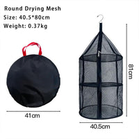 Rete portaoggetti portatile Garvee in tessuto di nylon, 3 strati, pieghevole, per picnic, utensili da cucina, essiccazione degli alimenti