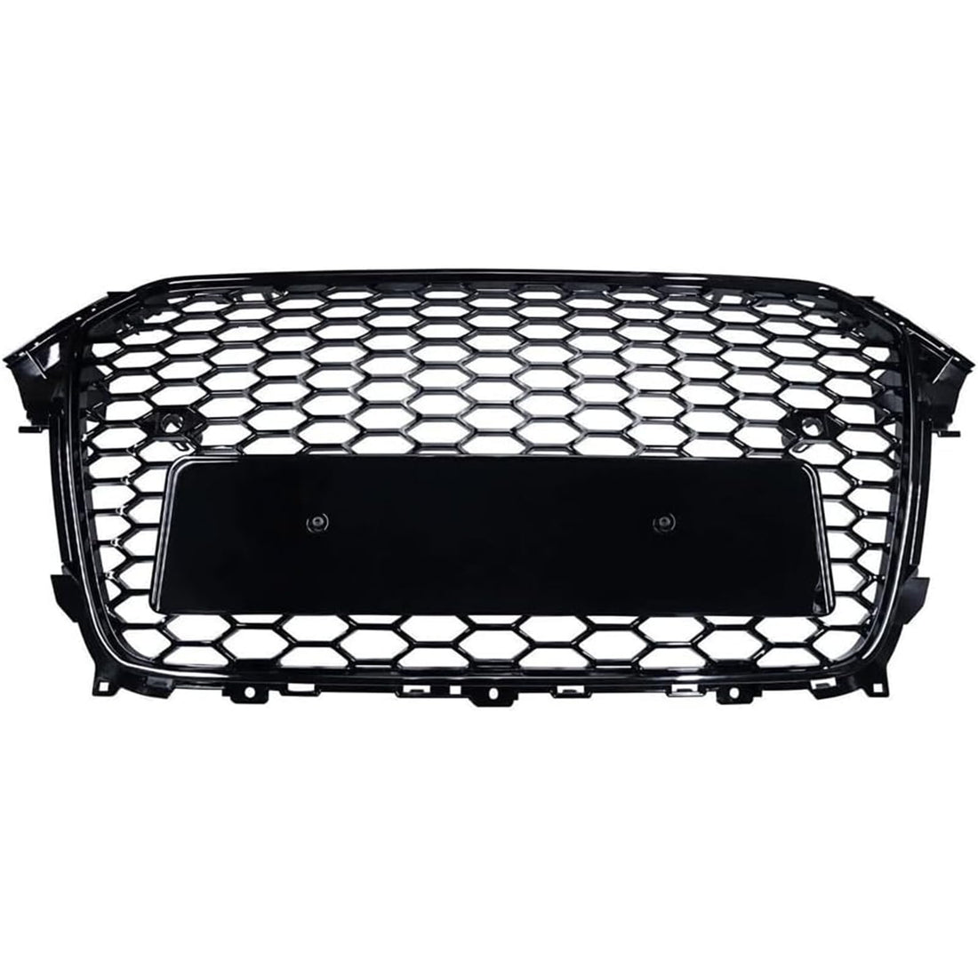 Telaio griglia paraurti anteriore a nido d'ape Garvee per Audi A4 B8PA 2013-2016, robusto, vestibilità perfetta, plastica, senza logo, modello europeo