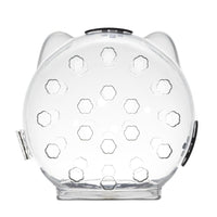 Casco trasparente per gatti GARVEE con funzione protettiva, traspirante, in materiale PET leggero per il recupero e la cura, trasparente, confortevole