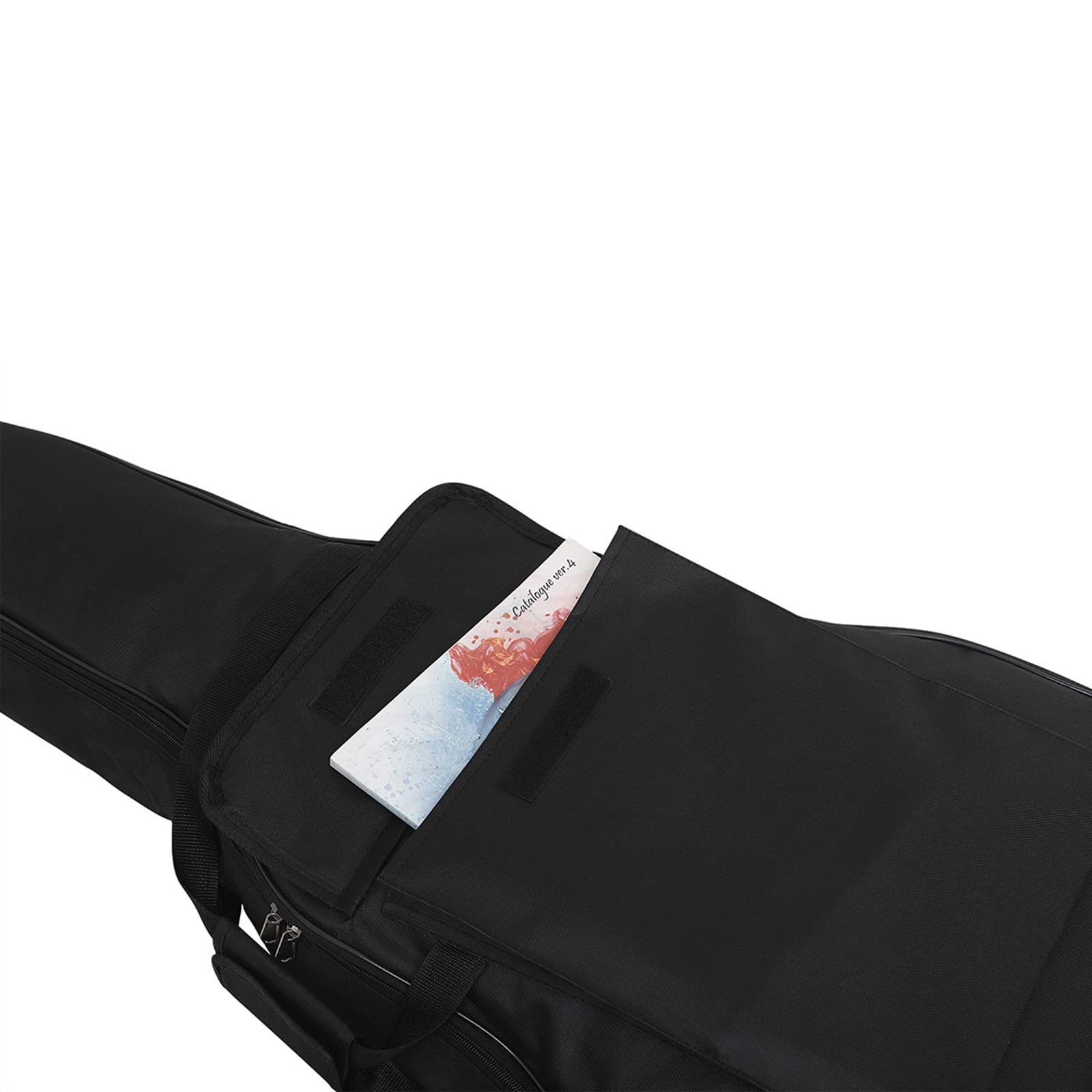 Borsa per chitarra Garvee da 41 pollici con spallacci imbottiti regolabili, materiale morbido e leggero, per chitarra acustica, per esterni e palco, nera