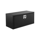 Cassetta Portautensili Acciaio Nero Garvee Calibro 12 per Cassone Camion - Regalo Perfetto Festa del Papà, Resistente Intemperie, 25x14x16 pollici - Nero