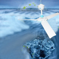 Ventilatore da soffitto Garvee 12V Mini 19,7" Silenzioso Motore DC da 6W Portatile Sospeso per Tenda da Campeggio Camper all'Aperto