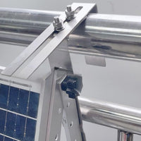 Set di ganci di montaggio Garvee per pannelli solari, acciaio inossidabile, kit per balaustra in PVC e balcone, resistente alle intemperie, facile da installare